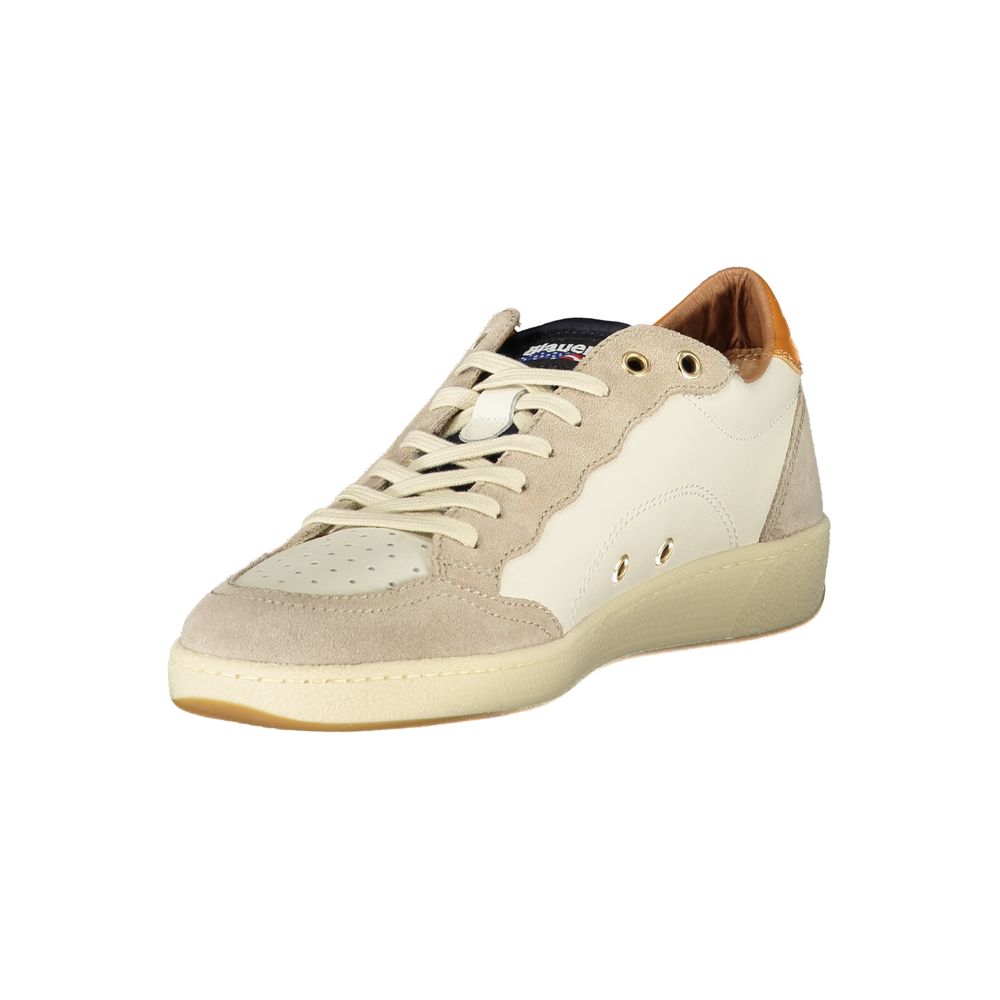 White Leather Men Sneaker