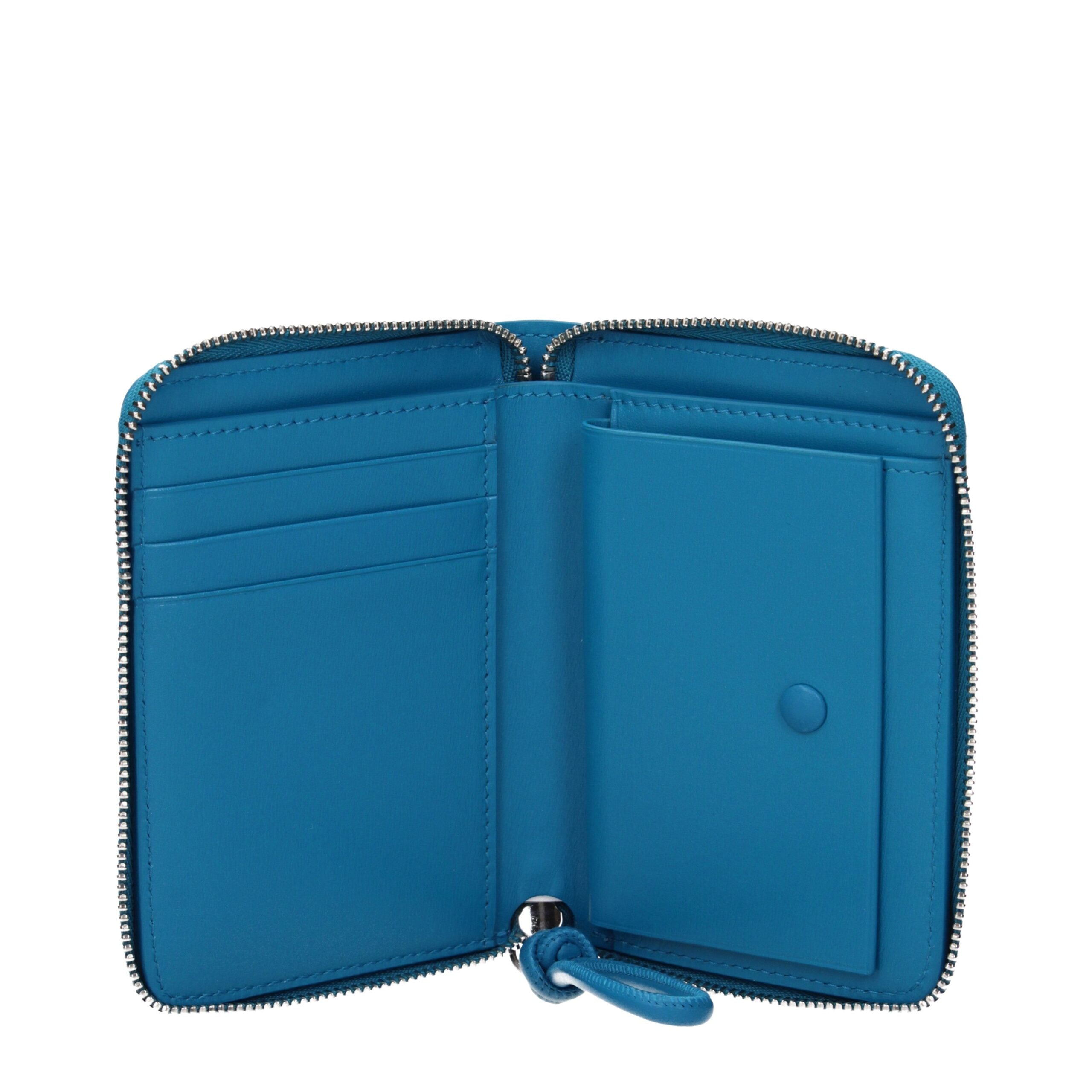 Blue Leather Wallet
