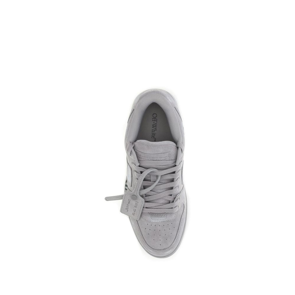 Gray Calf Leather Bos Taurus Low Top Sneakers