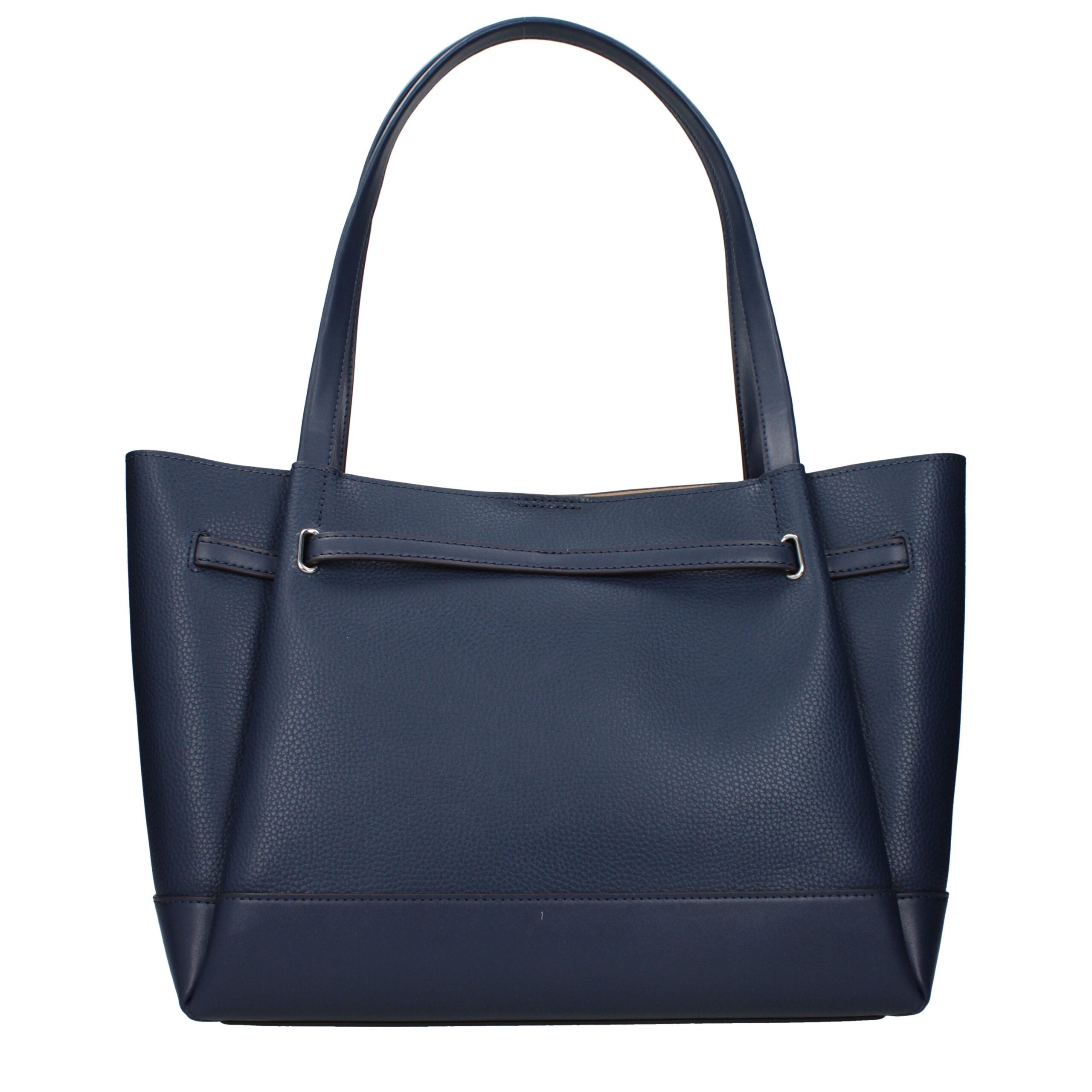 Blue Leather Shoulder Bag