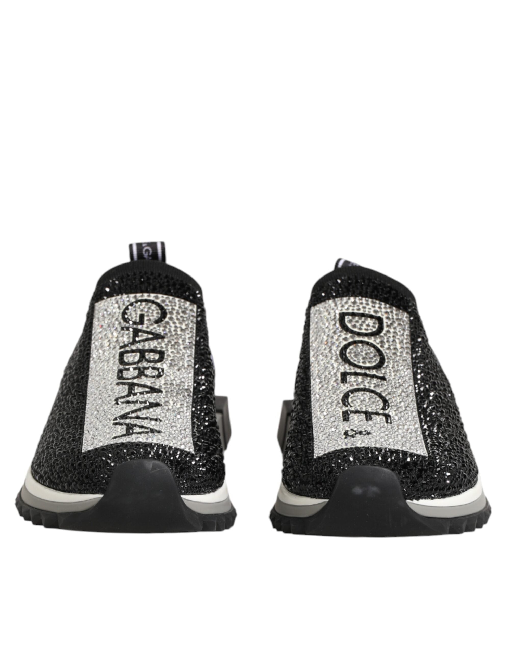 Black Silver Slip On Sorrento Sneakers Shoes