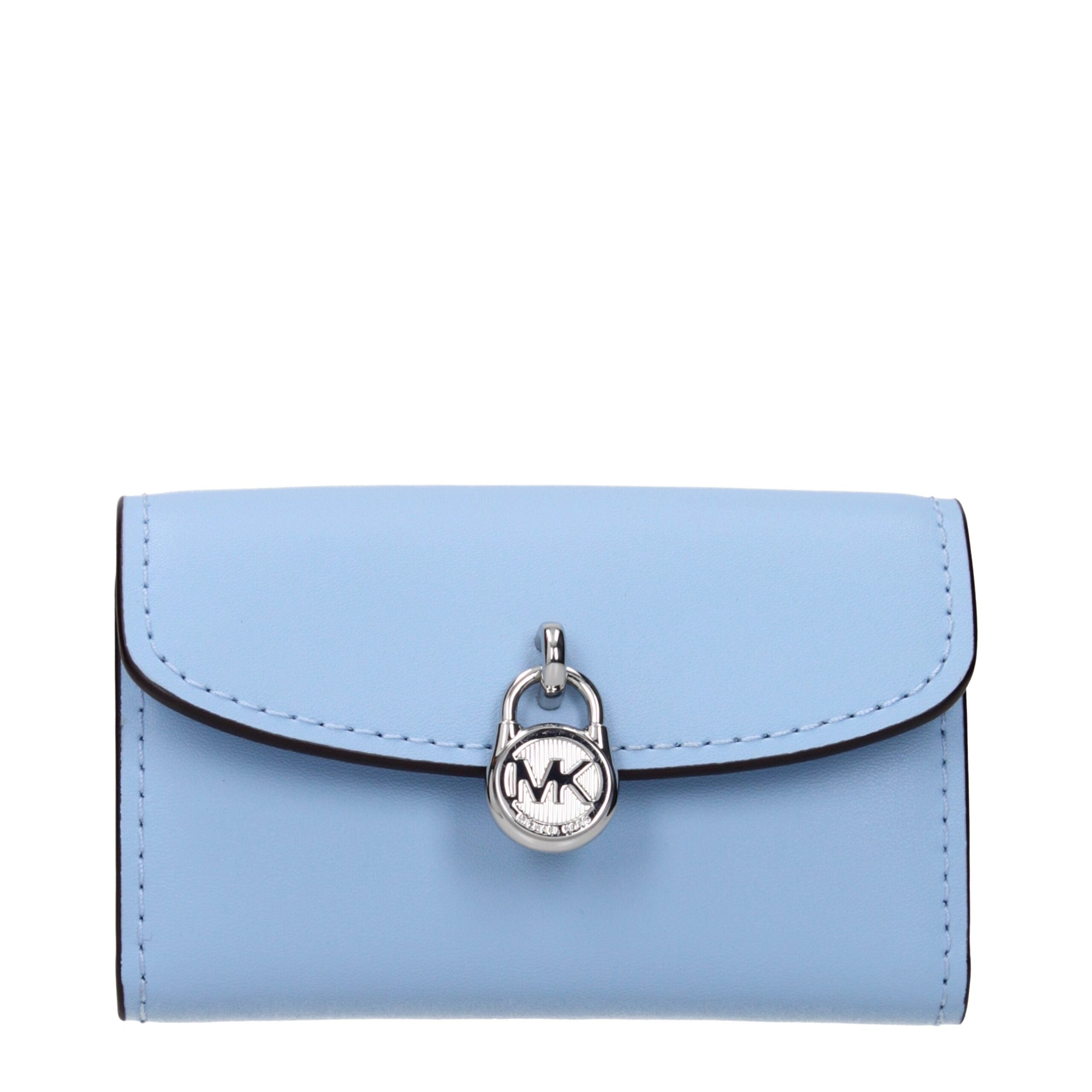 Light Blue Leather Wallet