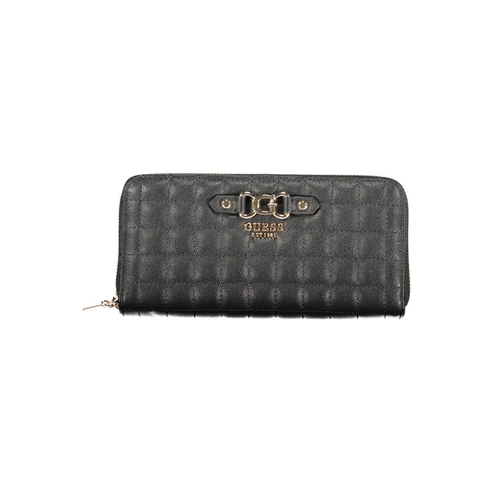 Black Polyurethane Women Wallet