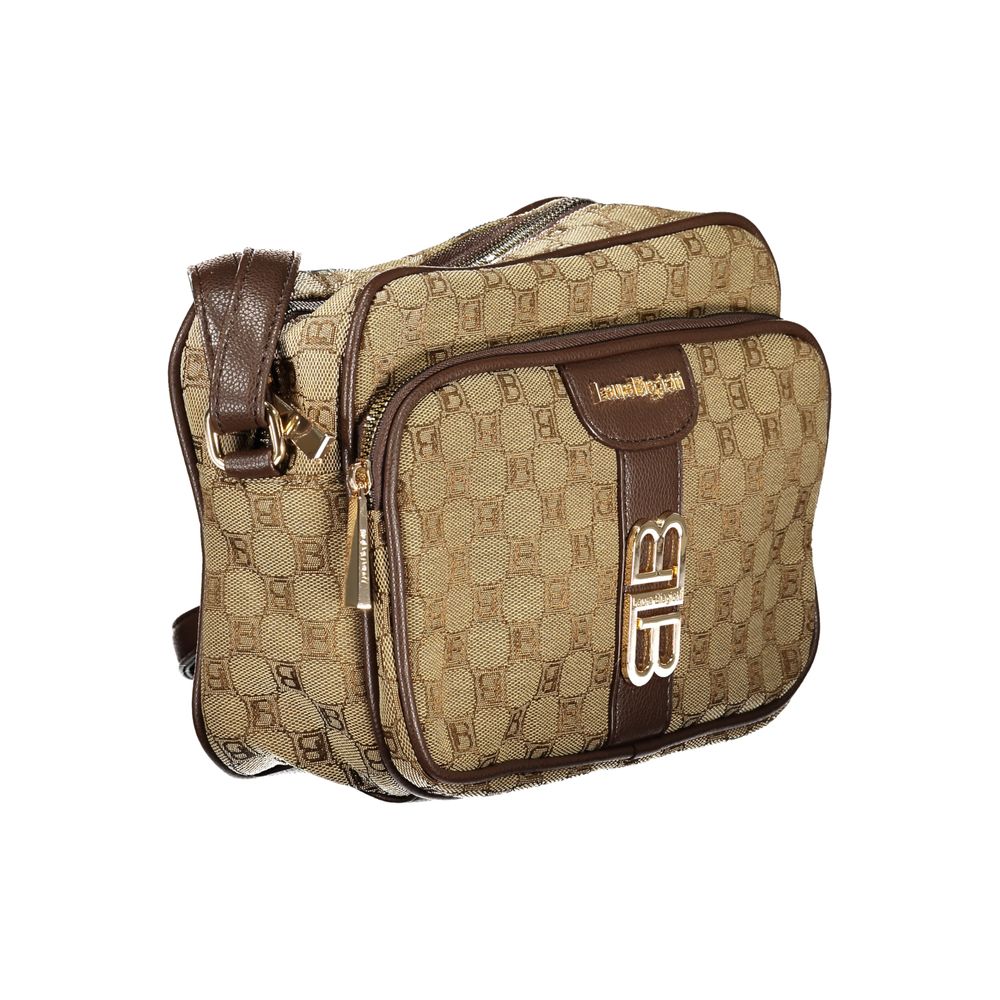 Dámská béžová polyesterová taška přes rameno