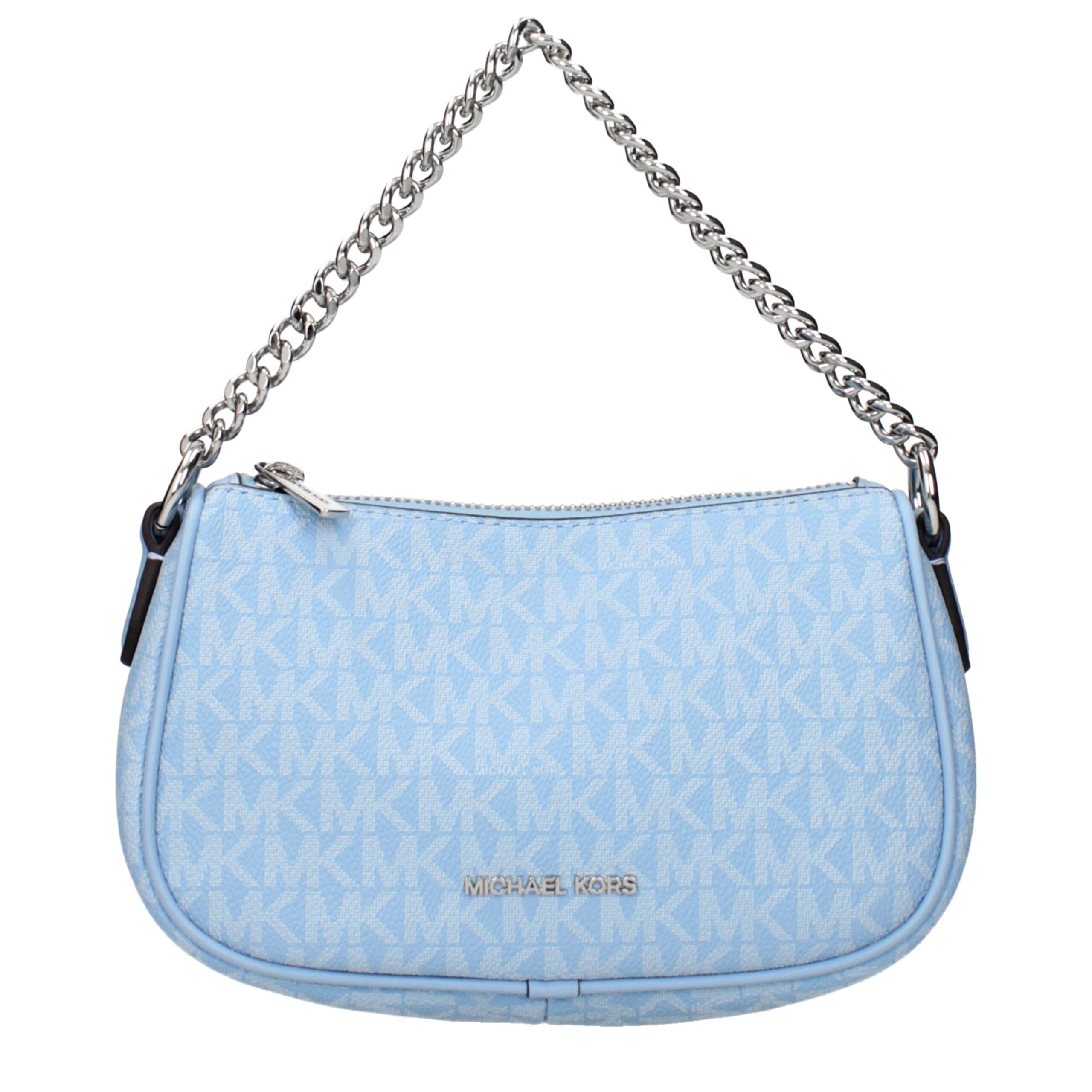 Light Blue Fabric Handbag