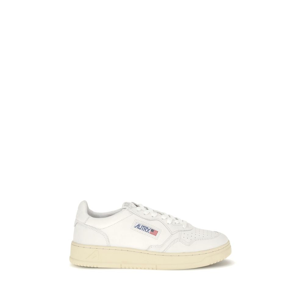 White Rubber Low Top Sneakers