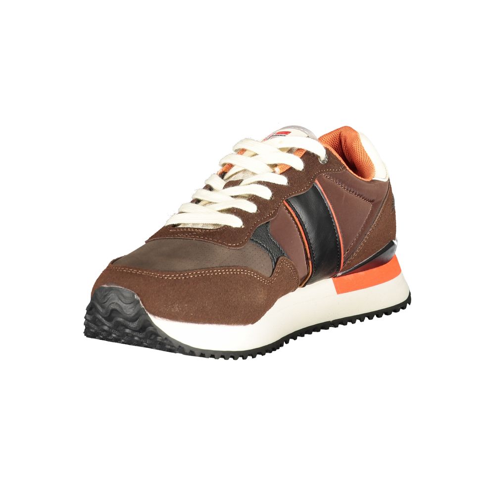 Marrone Polyurethane Men's Sneaker