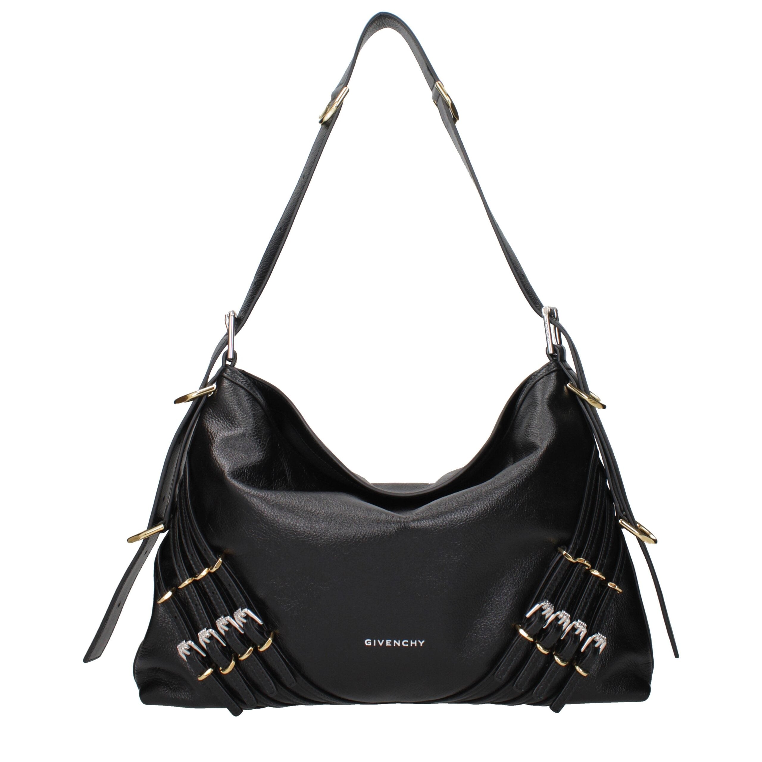 Black Leather Shoulder Bag