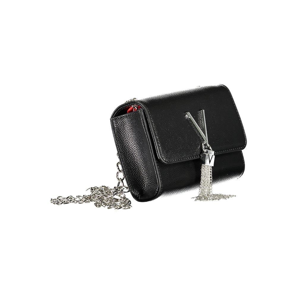 Black Polyurethane Women Handbag