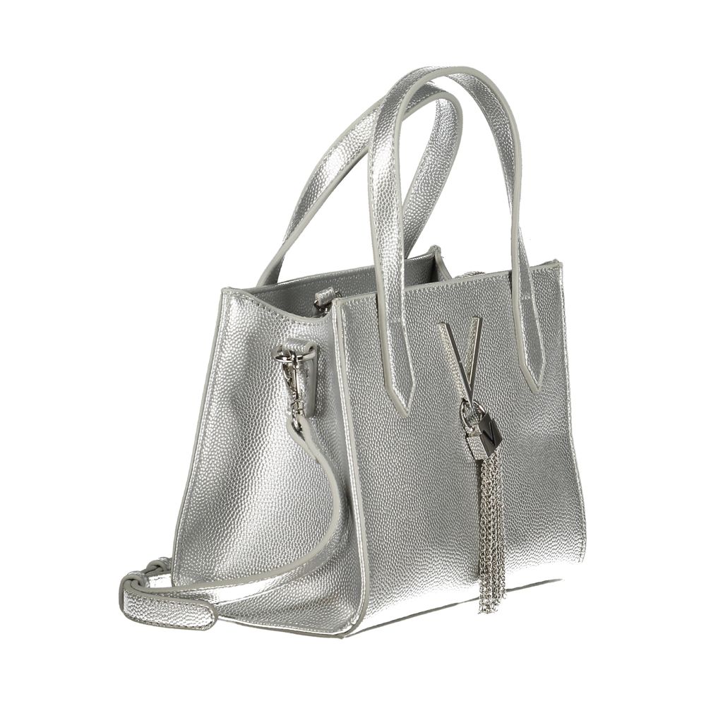 Gray Polyethylene Women Handbag