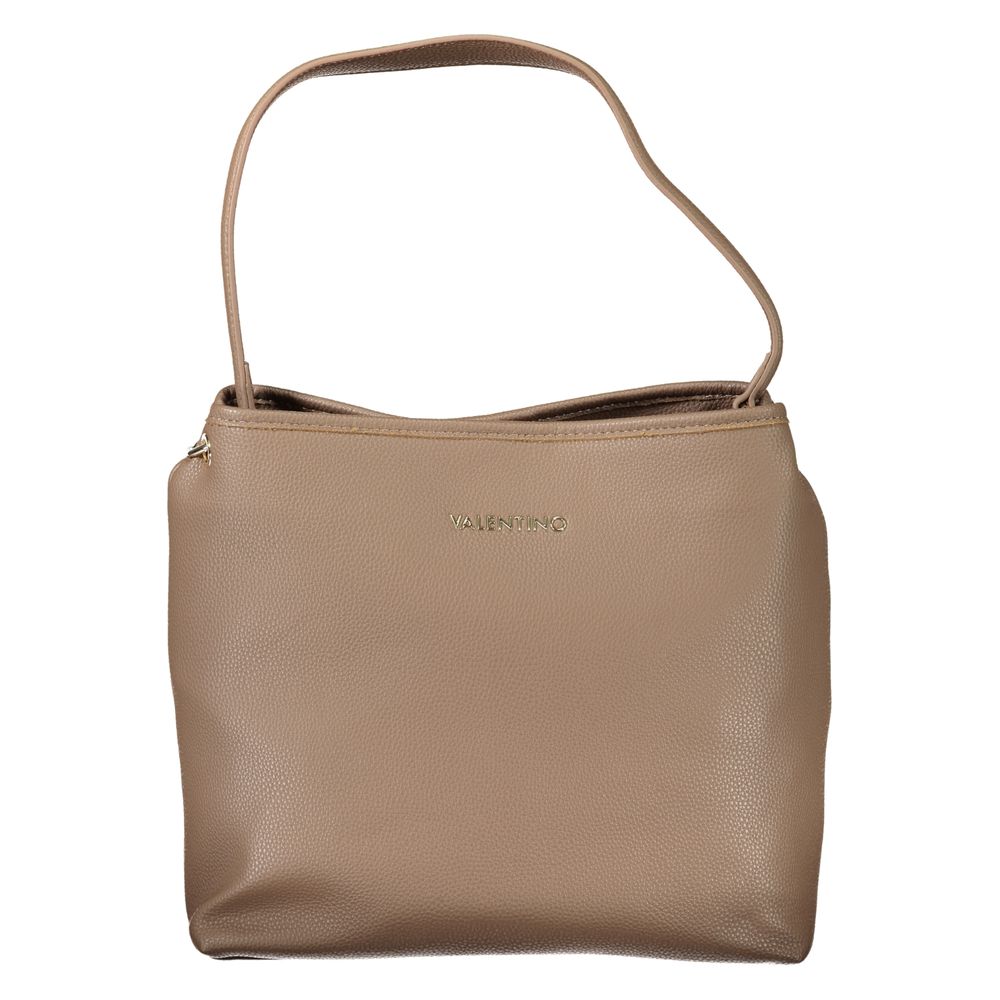 Brown Polyethylene Women Handbag