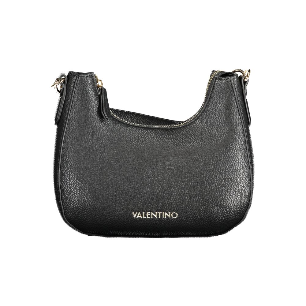 Black Polyurethane Women Handbag
