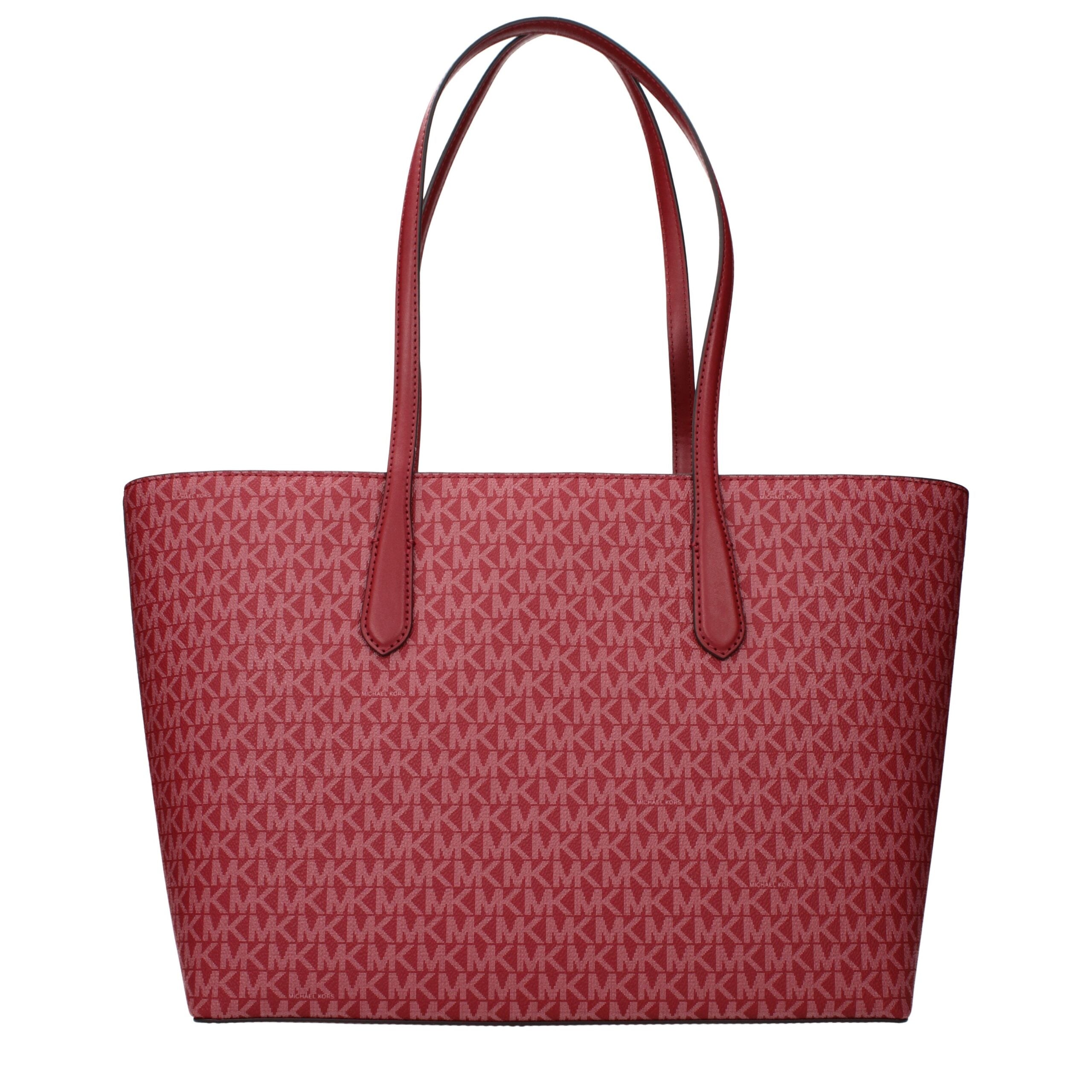 Red Fabric Shoulder Bag