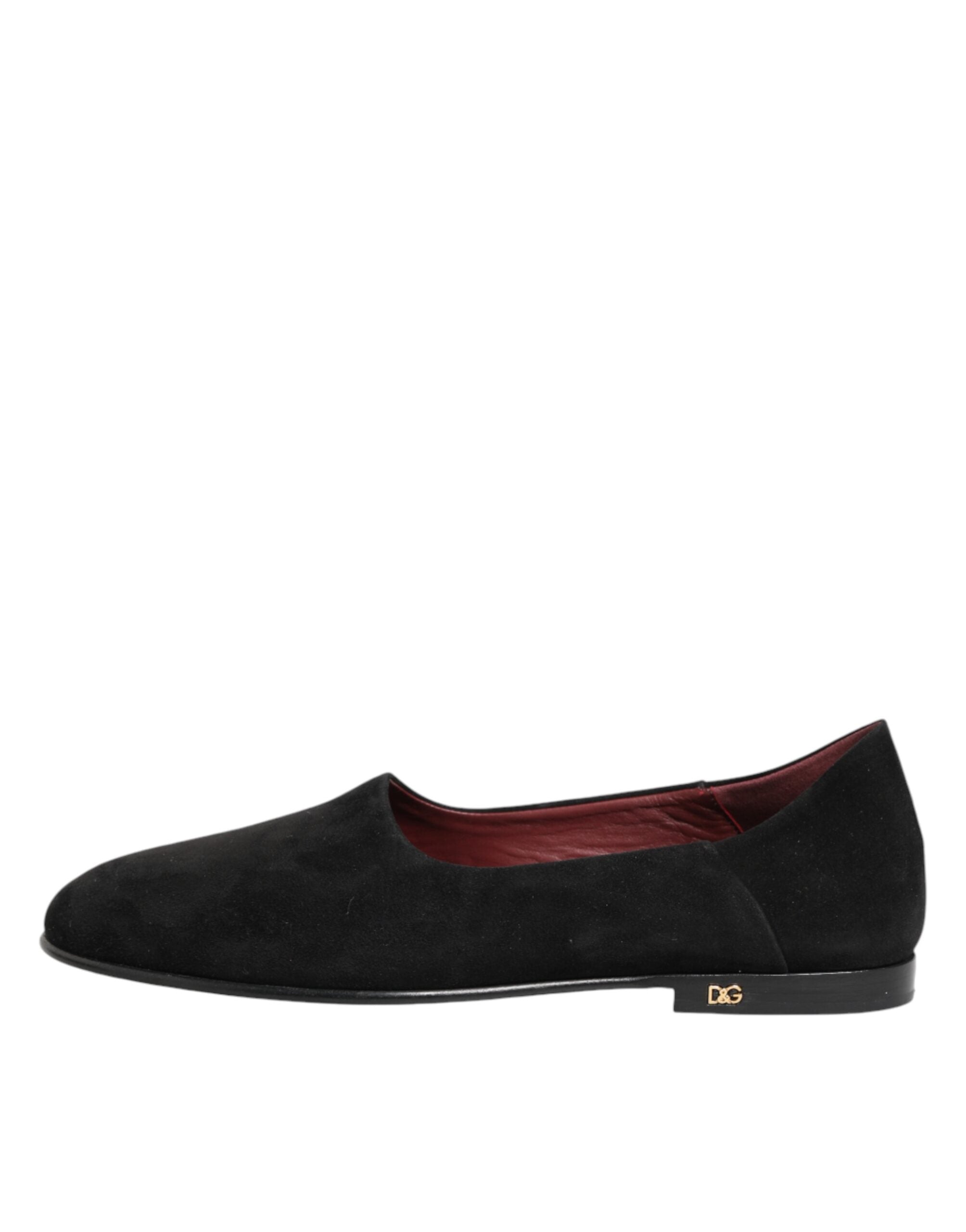 Black Leather Suede Slip On Loafers Dress Shoes