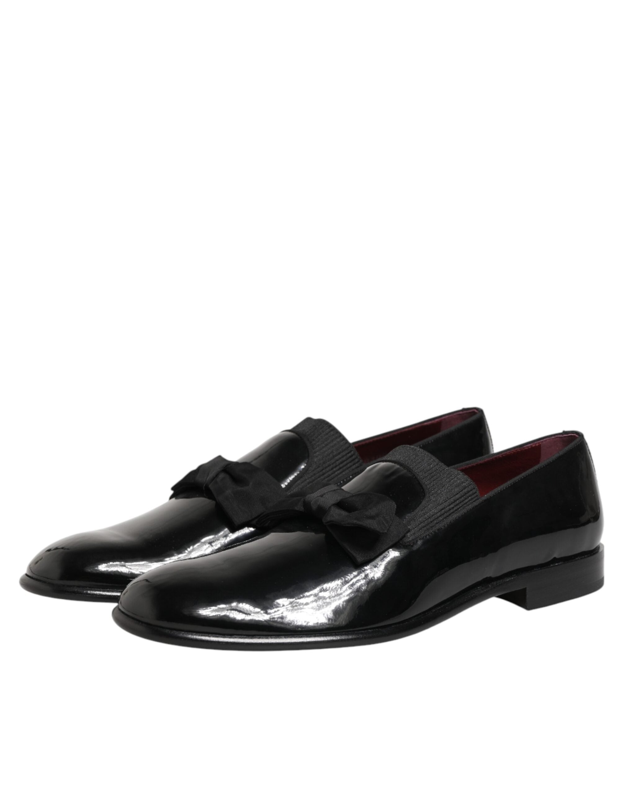 Black Leather Slip On Dress Men Loafers Shoes