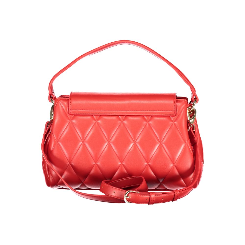 Rosso Polyurethane Women Handbag