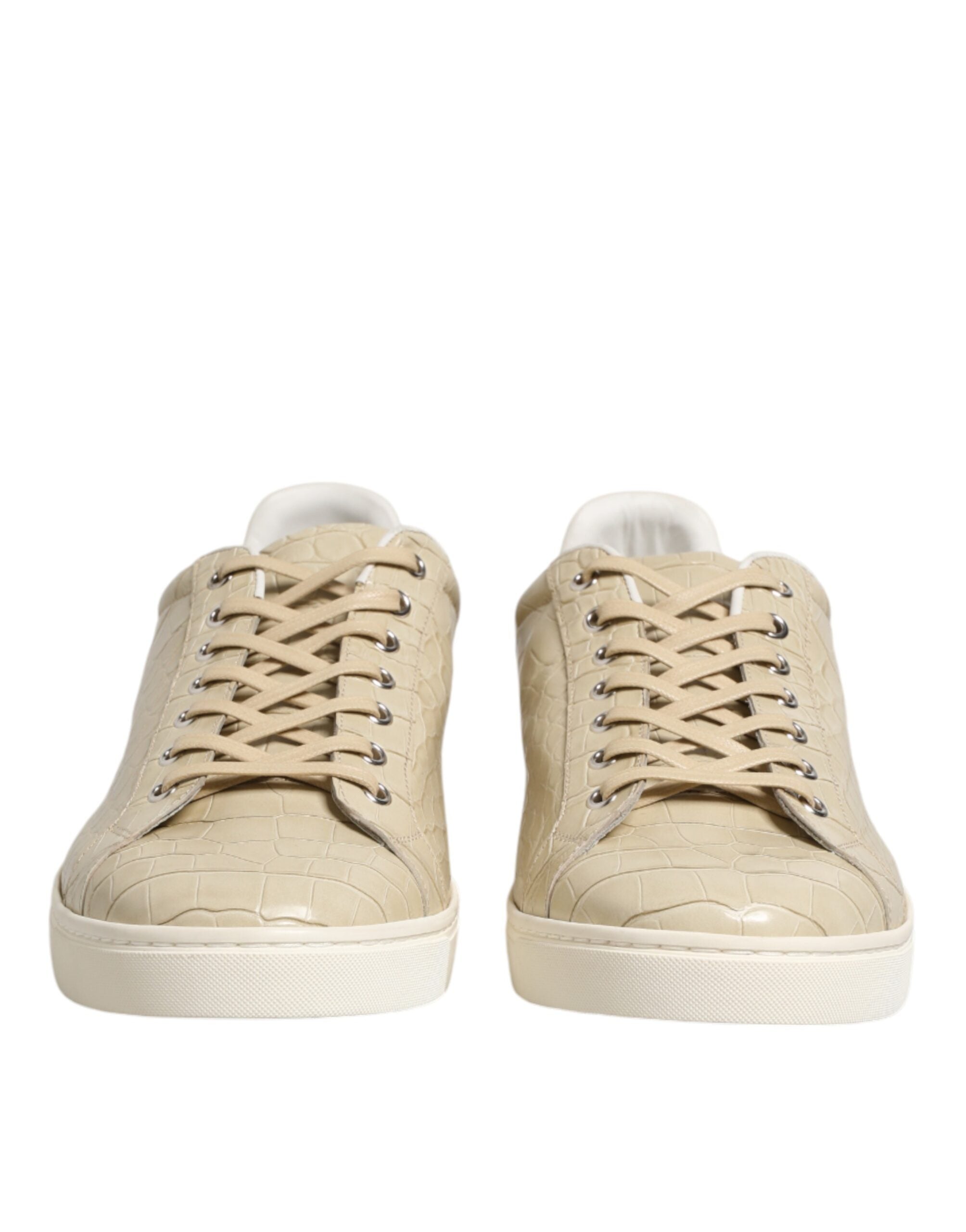 Béžové kožené tenisky London Low Top