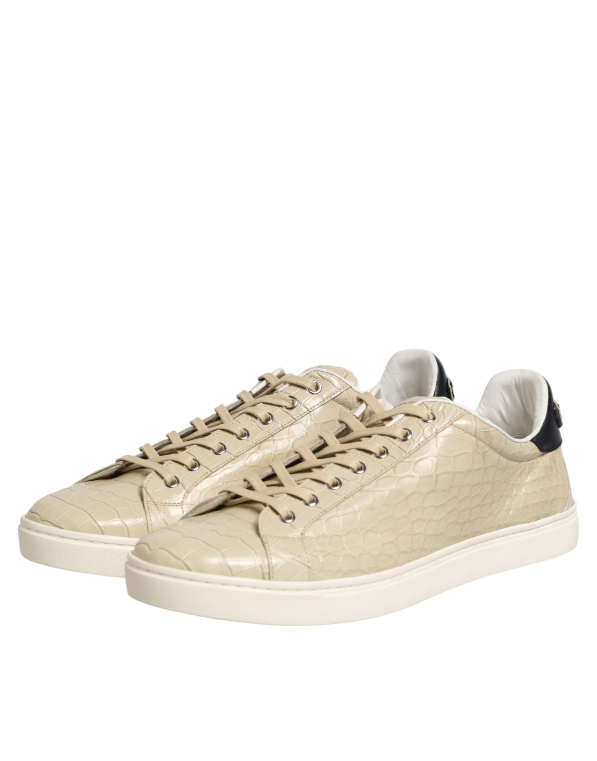 Béžové kožené tenisky London Low Top