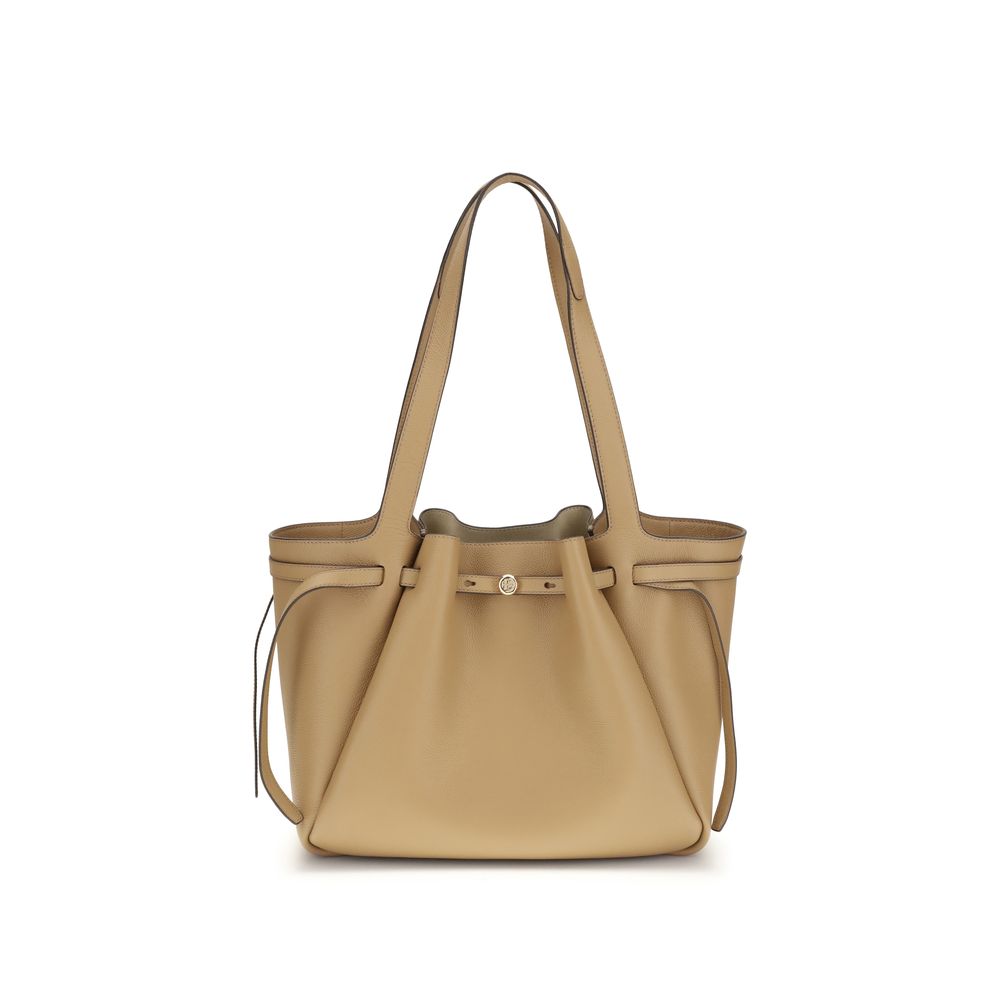 Beige Leather Handbag
