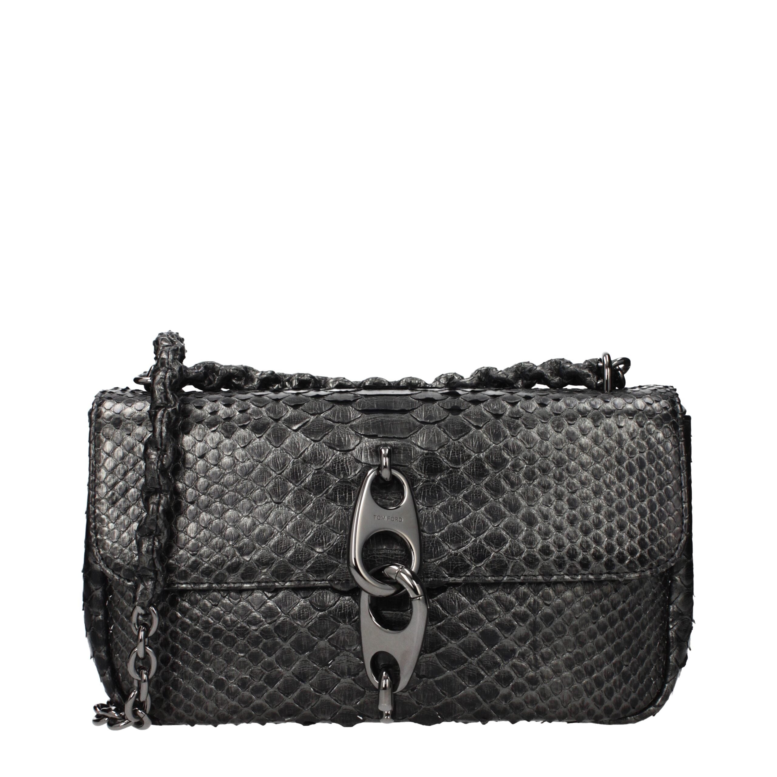 Gray Skin Shoulder Bag
