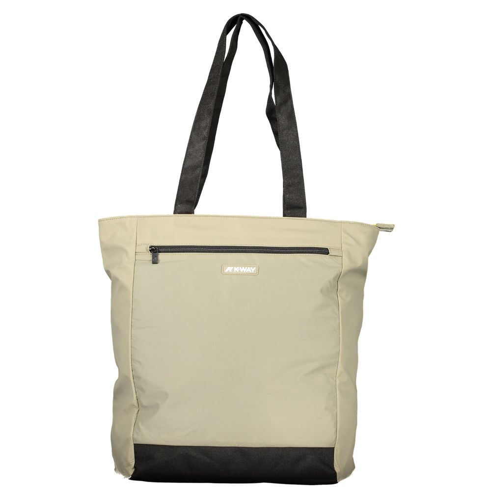 Gray Polyester Handbag