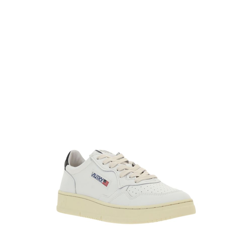 White Calf Leather Bos Taurus Sneakers