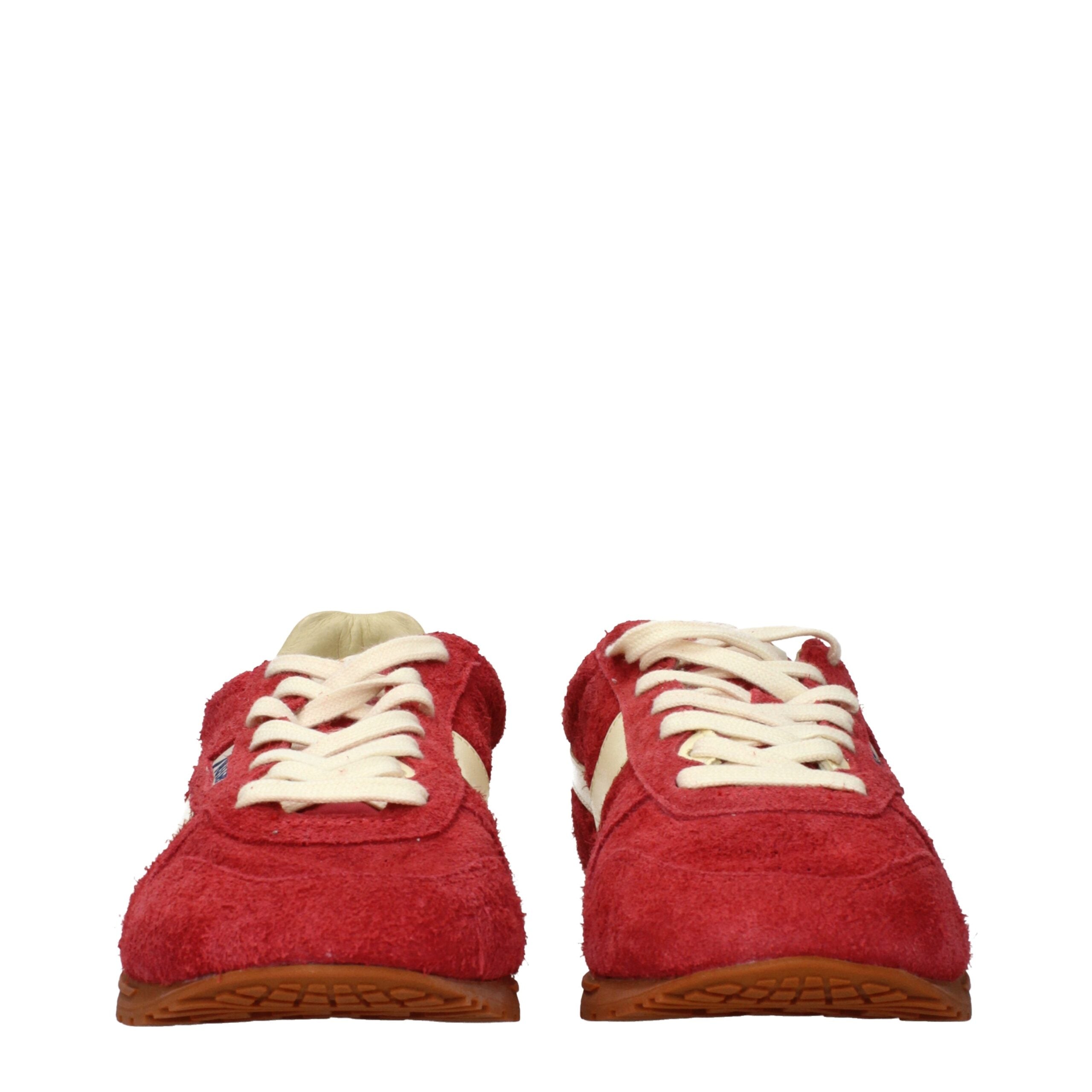 Red Leather Sneakers