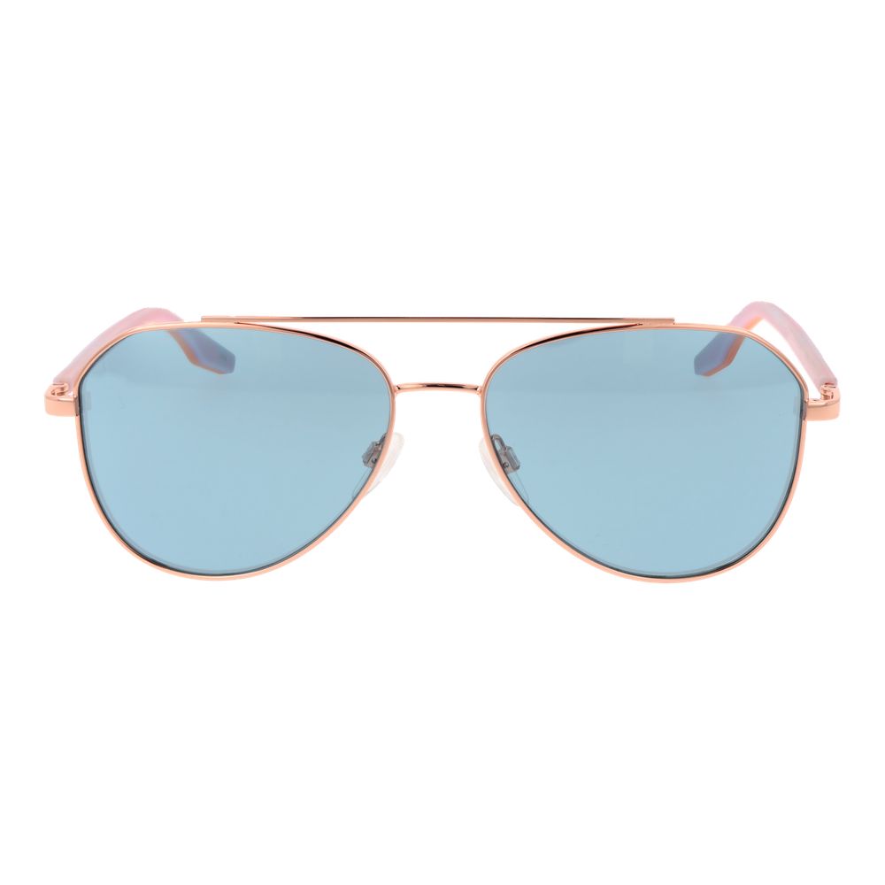 Rose Gold Rubber Sunglasses