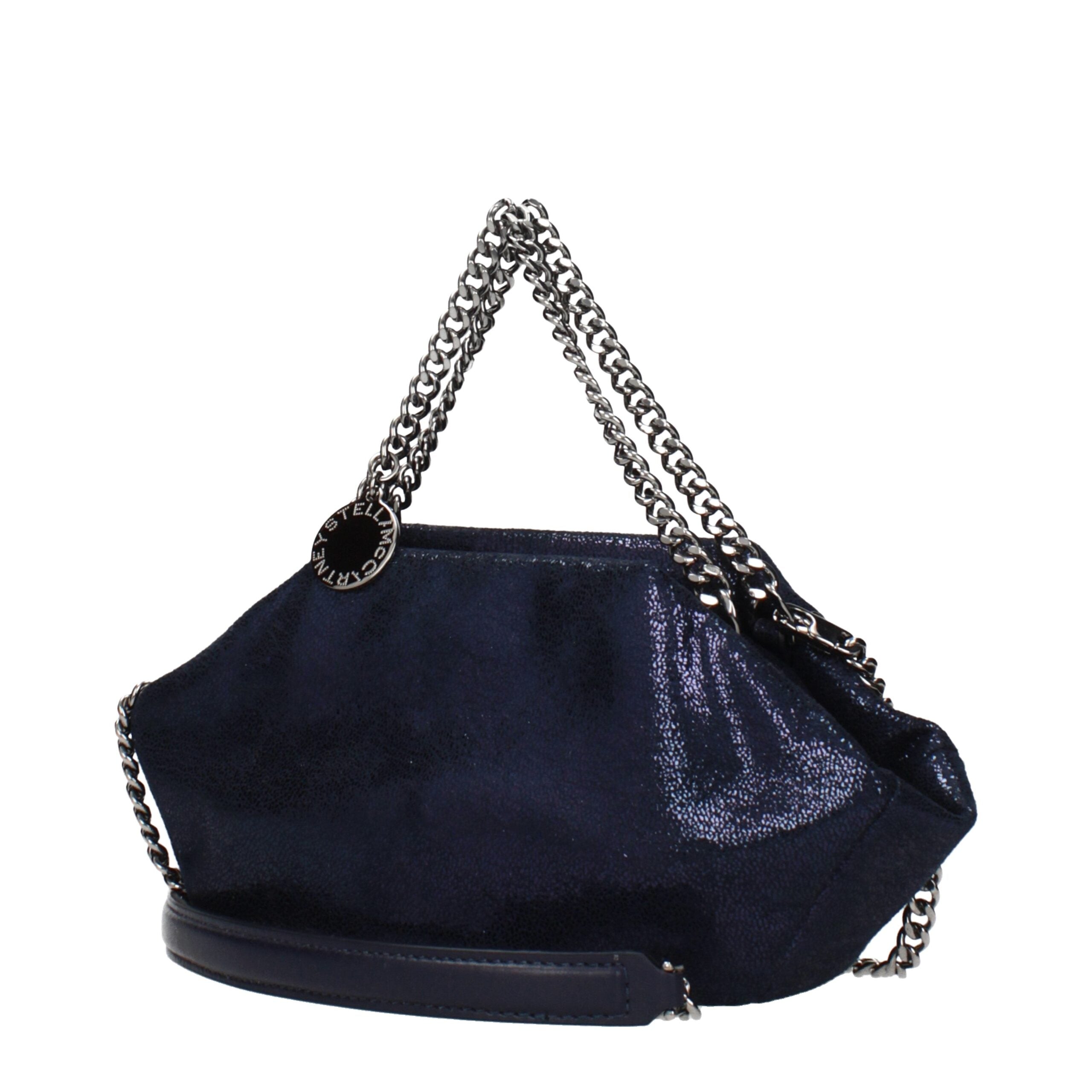 Blue Leather Handbag