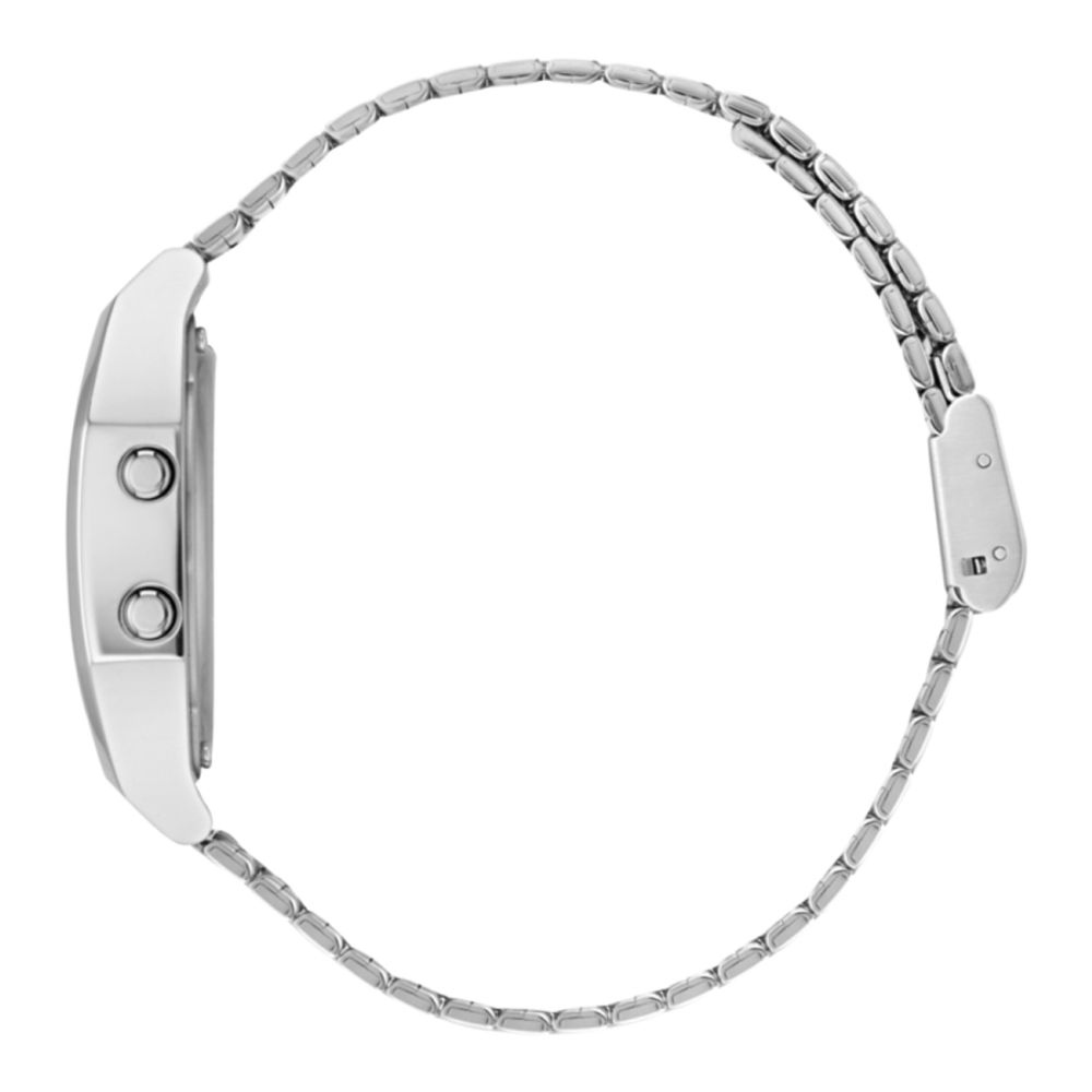 Gray Stainless Steel Digital Watch