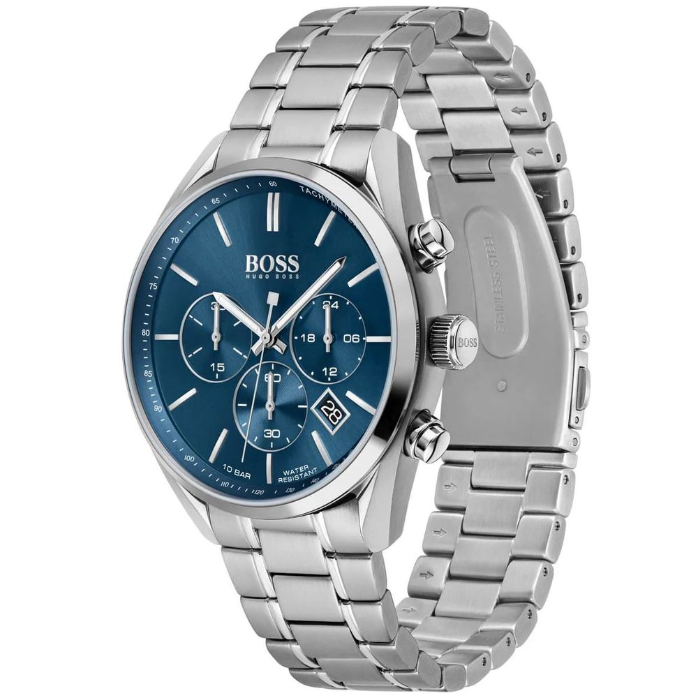 Gray Stainless Steel Dress Watch