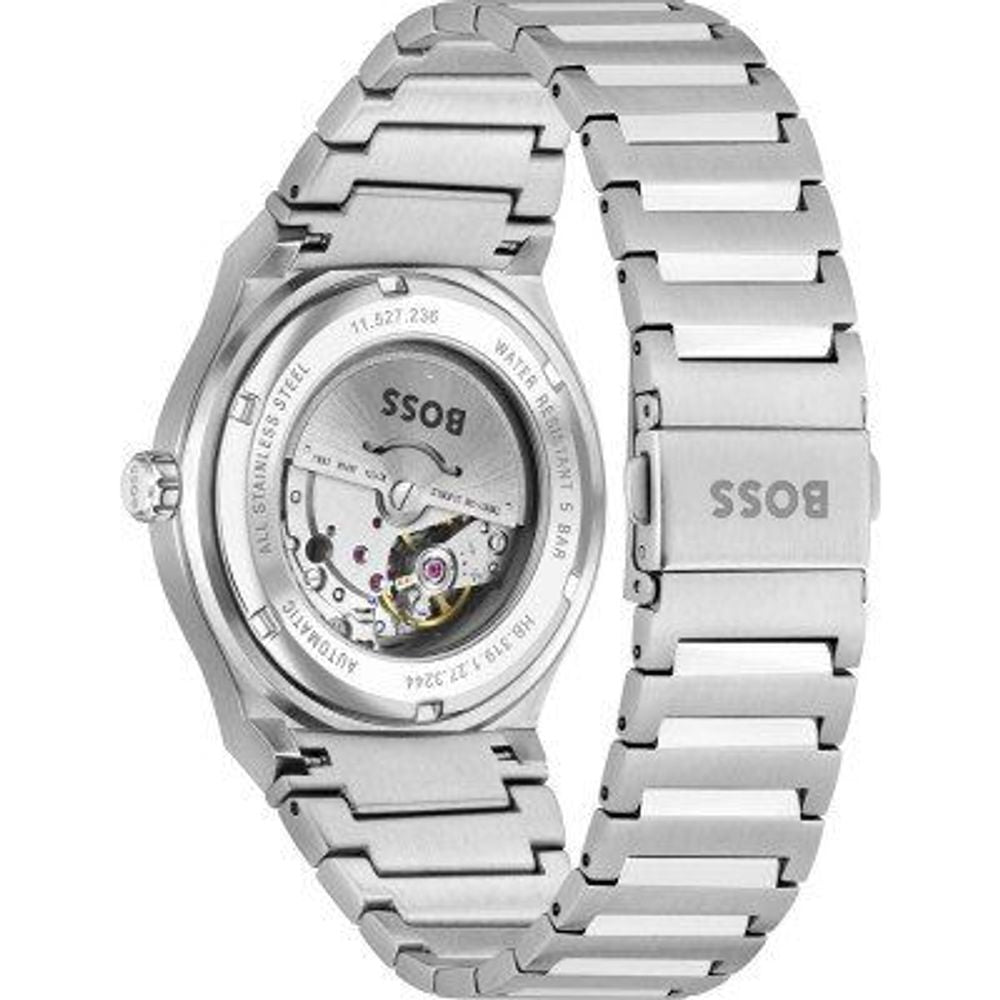 Gray Stainless Steel Dress Watch