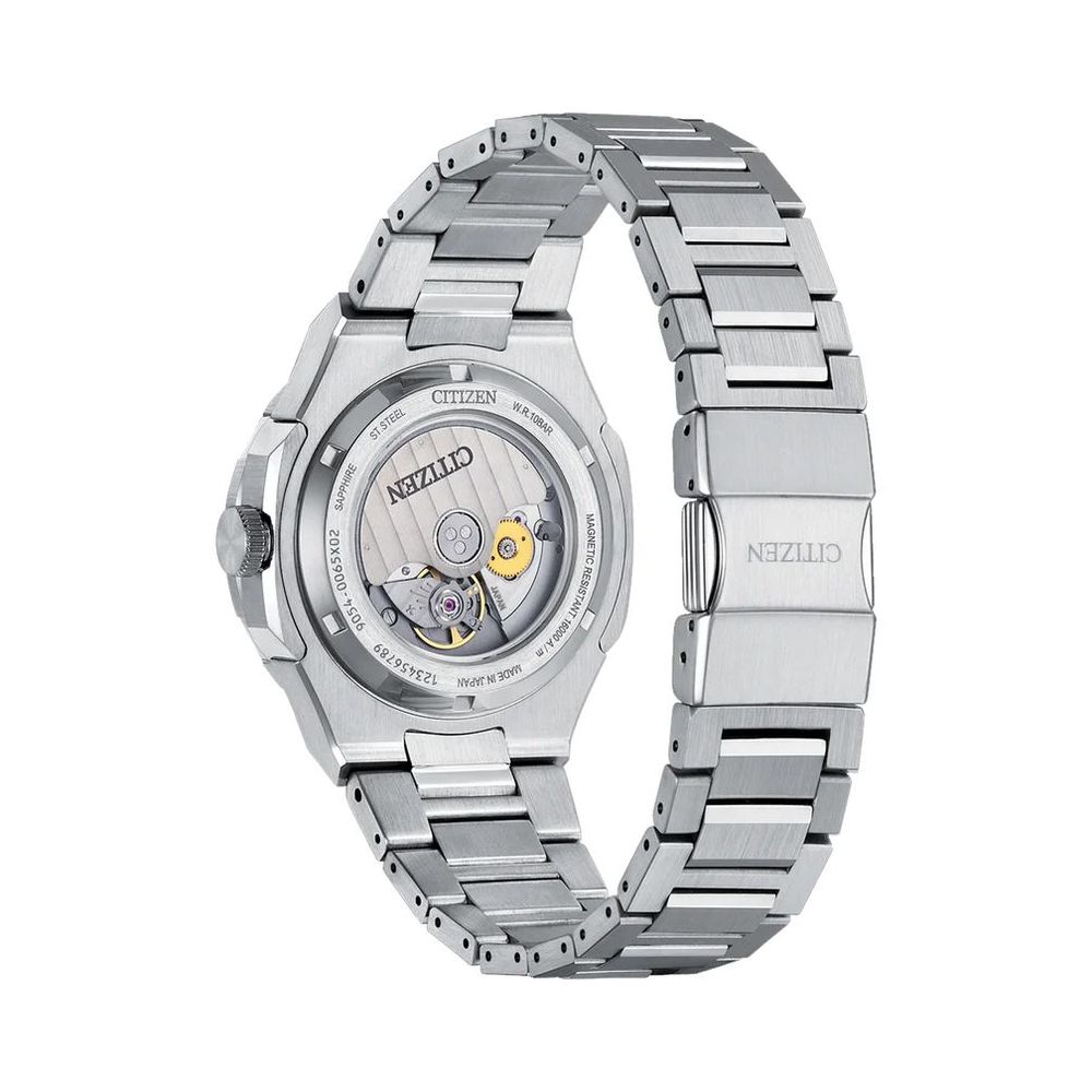 Gray Stainless Steel Dress Watch