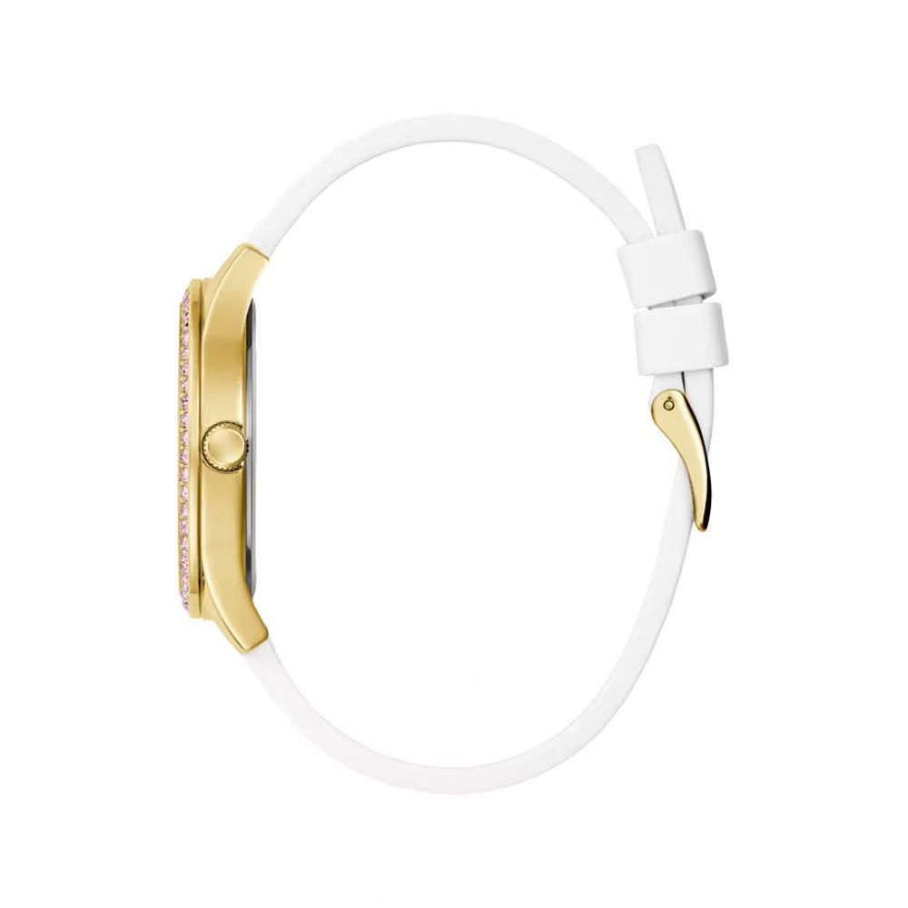 White Synthetic Dress Watch