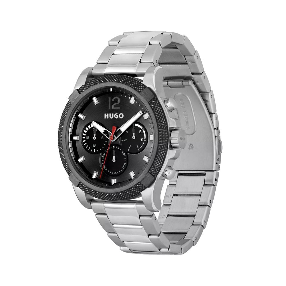 Gray Stainless Steel Bracelet Watch