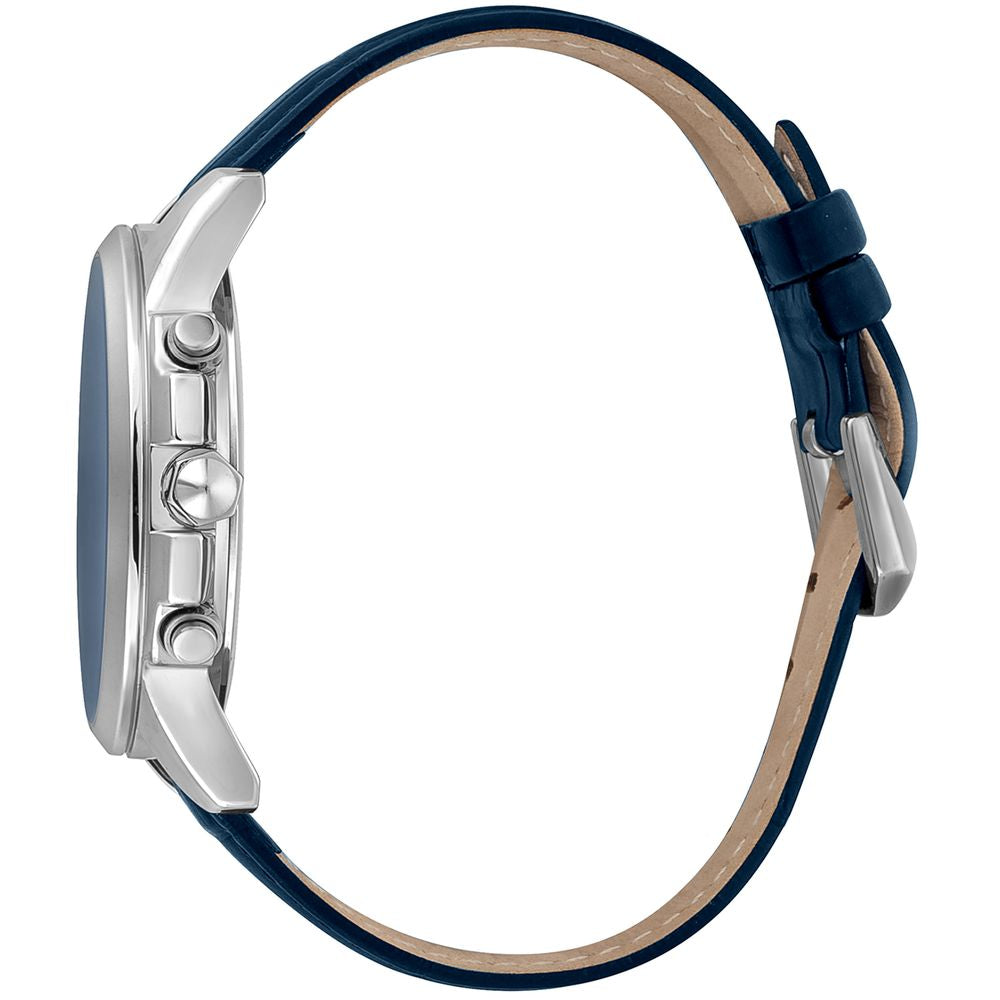 Black Leather Bracelet Watch