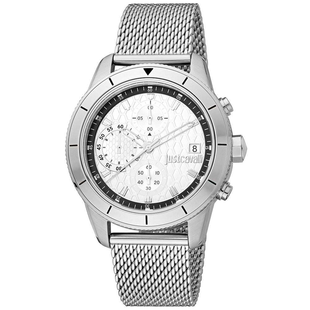 Gray Stainless Steel Dress Watch
