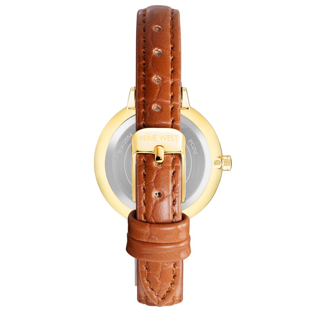 Brown Leather Dress Watch