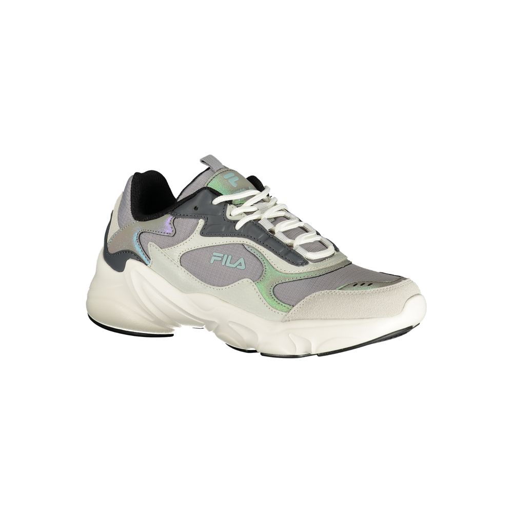 Gray Polyester Women Sneaker