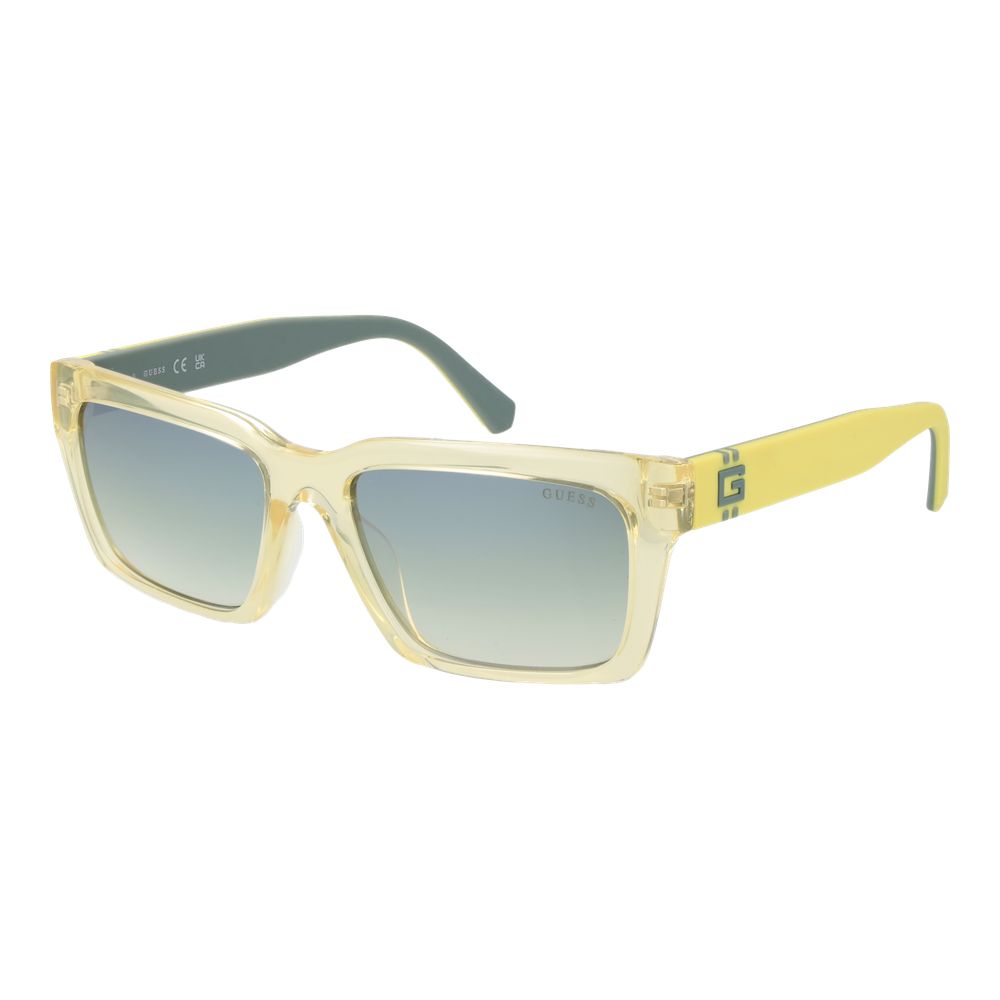 Yellow Stainless Steel Sunglasses
