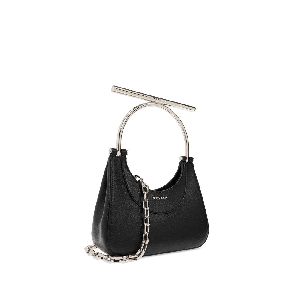 Black Lamb Leather Handbag