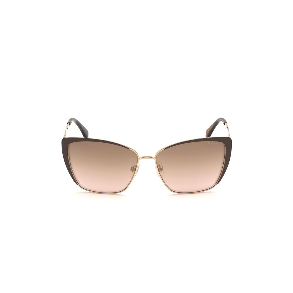 Brown Metal Sunglasses