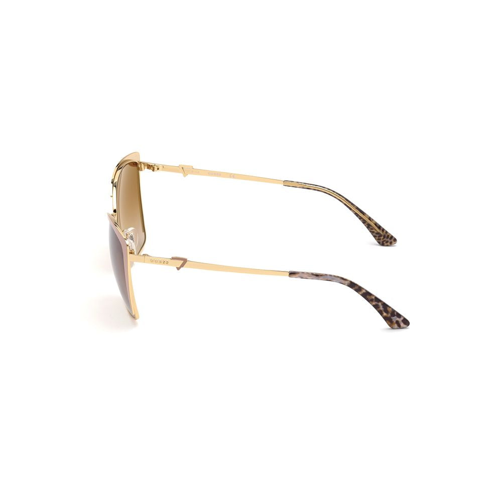 Beige Metal Sunglasses