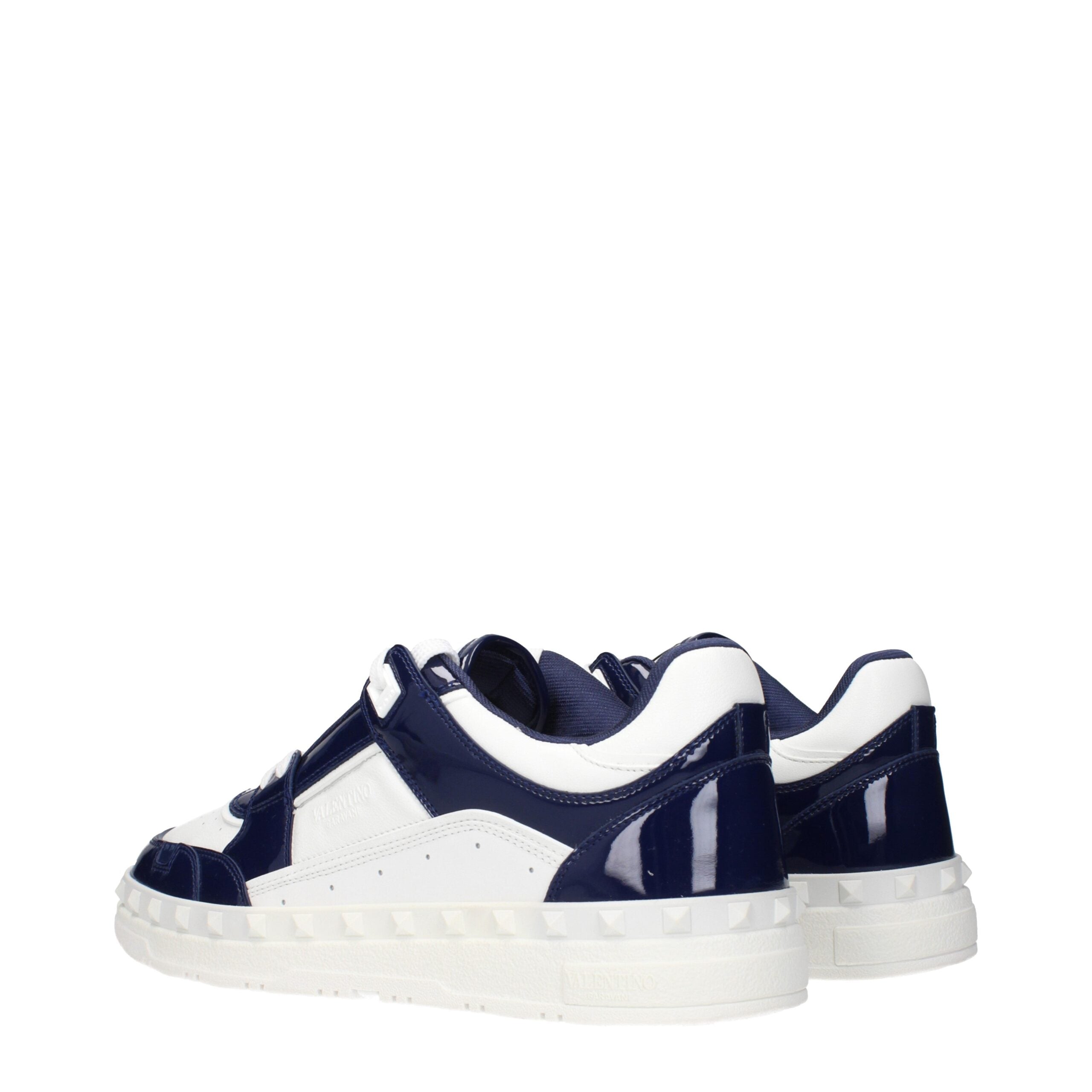 White Leather Low Top Sneakers