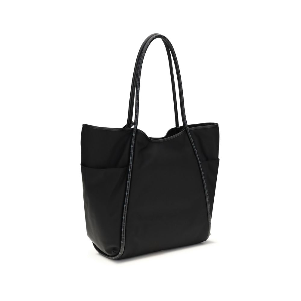 Black Fabric Shoulder Bag
