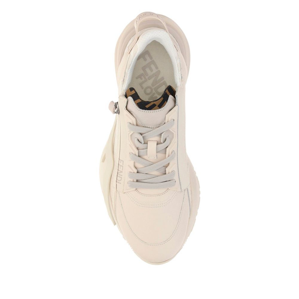 Cream Rubber Athletic Sneakers