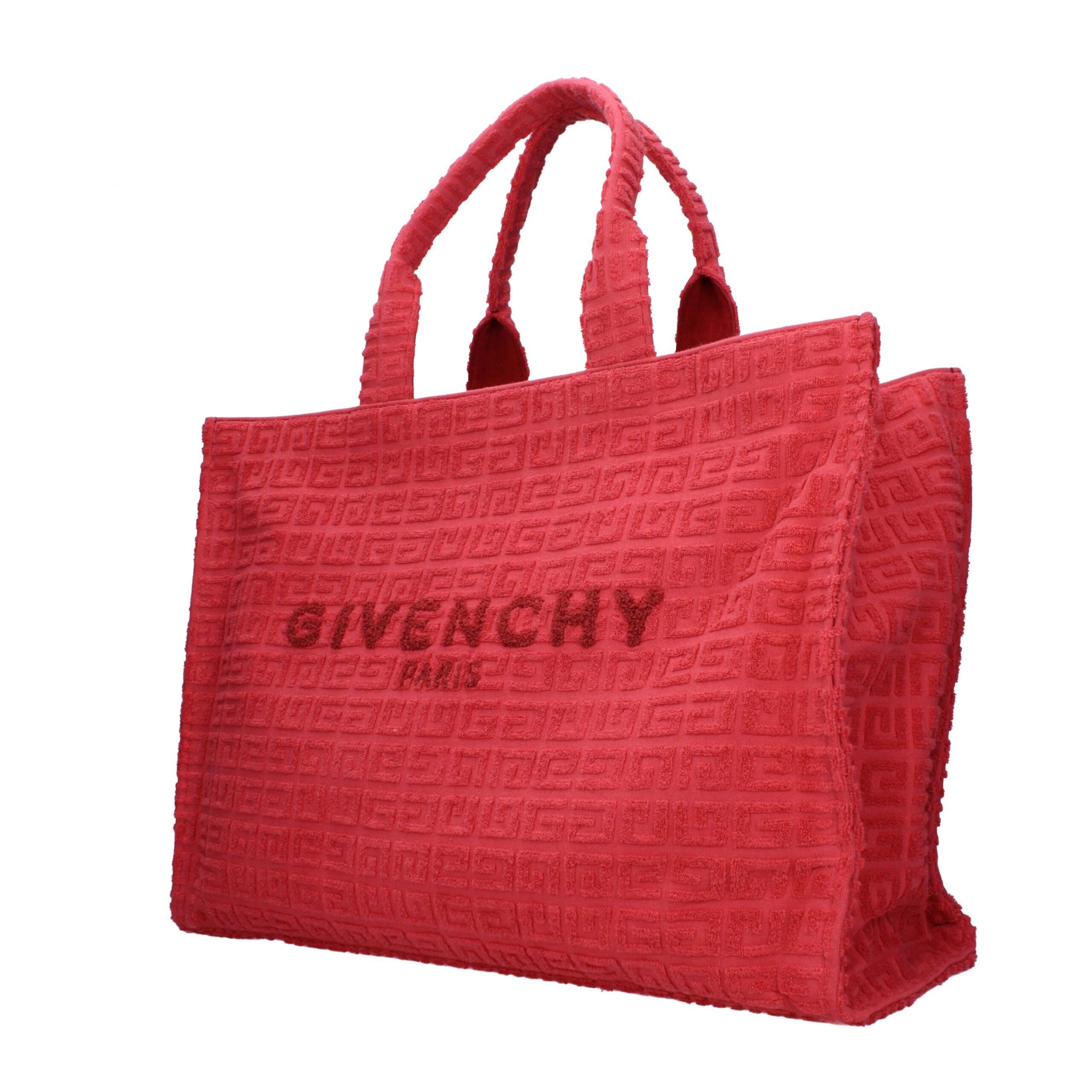 Red Fabric Handbag