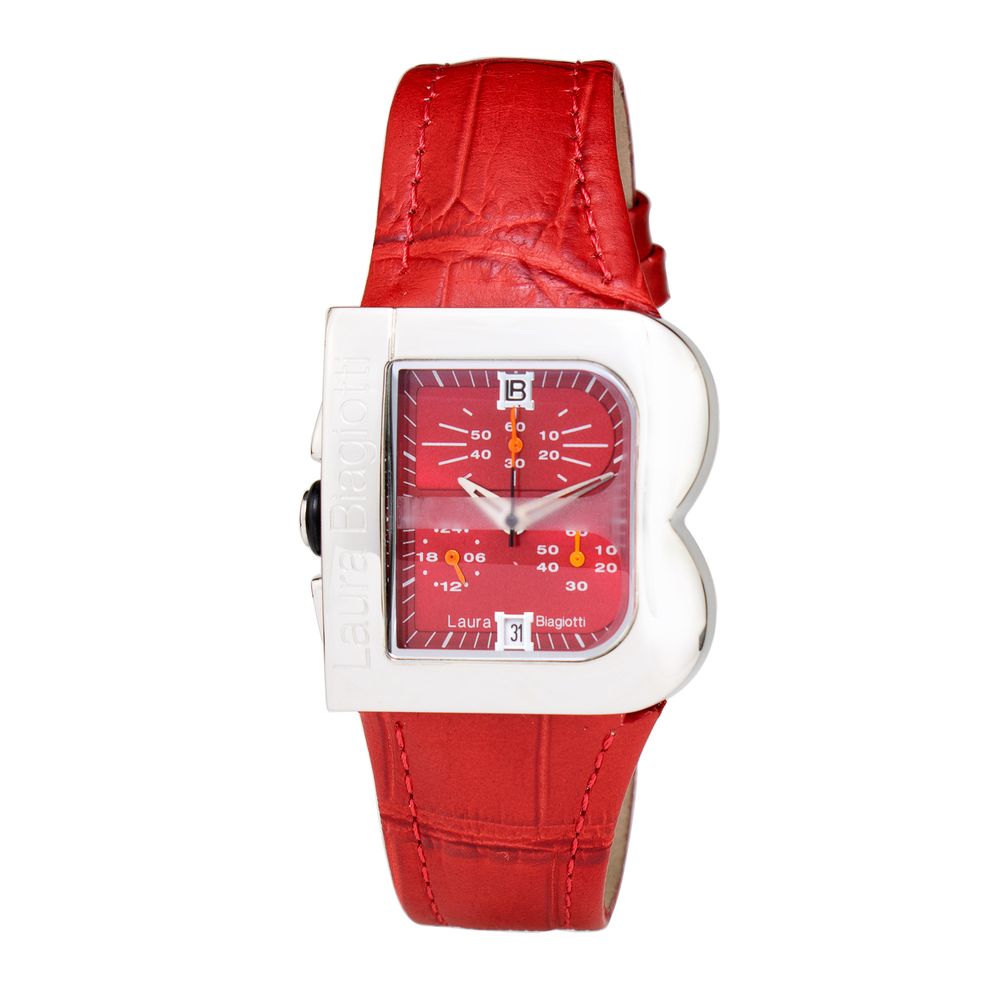 Multicolor Leather Dress Watch