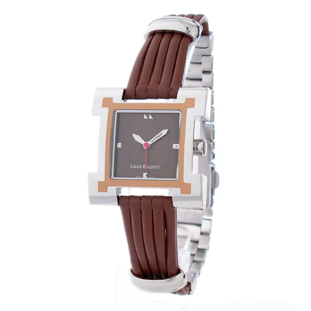 Brown Leather Dress Watch
