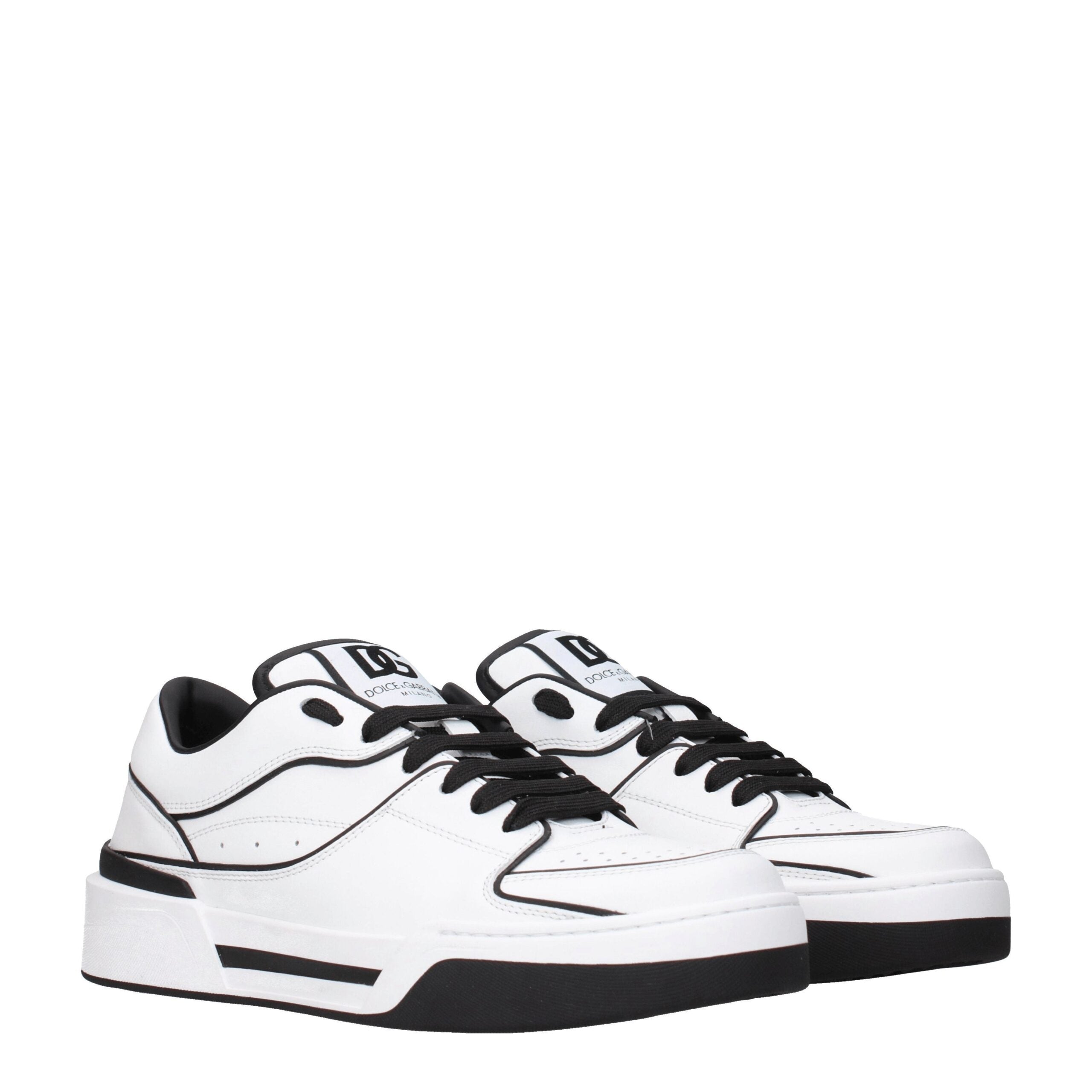 Blue Leather Sneakers
